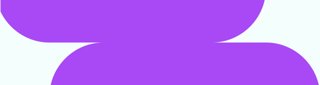 A curvy purple modern cut out shape.