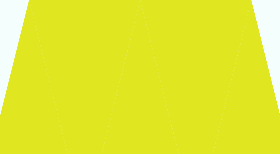 A bright green quadrilateral cut out shape.